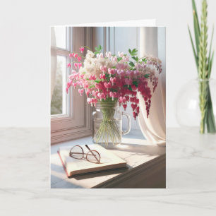 Carte Bouquet Coeur Saignant Anniversaire Avec Livre