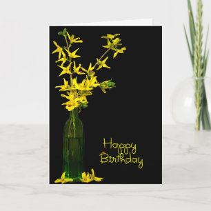 Carte Bouquet d'anniversaire de Forsythia