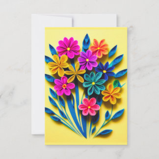 Carte Bouquet de fleurs à quai