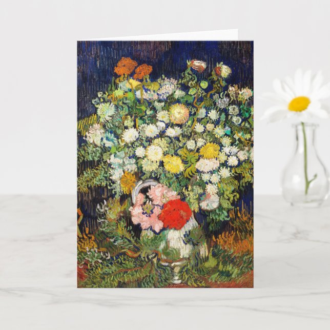 Carte Bouquet de fleurs dans un vase de Vincent Van Gogh (Petite plante)