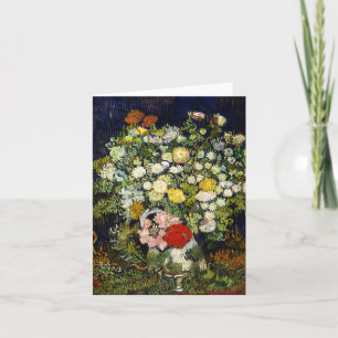 Carte Bouquet de fleurs dans un vase de Vincent Van Gogh