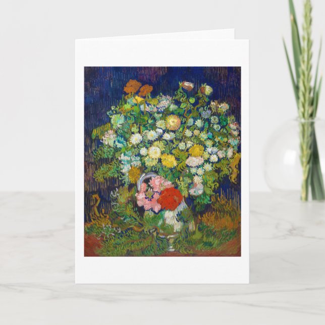 Carte Bouquet de fleurs dans un Vase, Van Gogh (Devant)