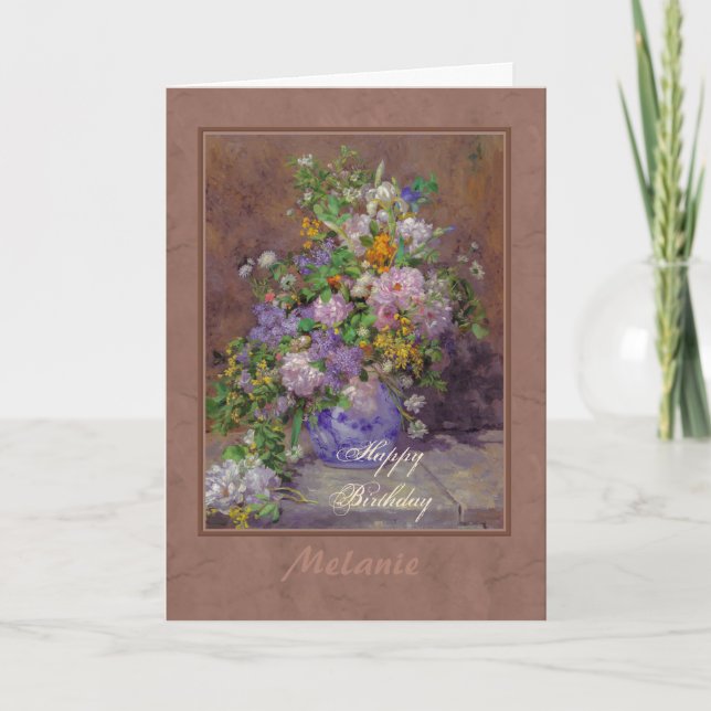 Carte Bouquet de fleurs de Renoir CC0864 Joyeux annivers (Devant)