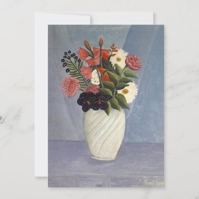 Carte Bouquet de fleurs | Henri Rousseau (Devant)