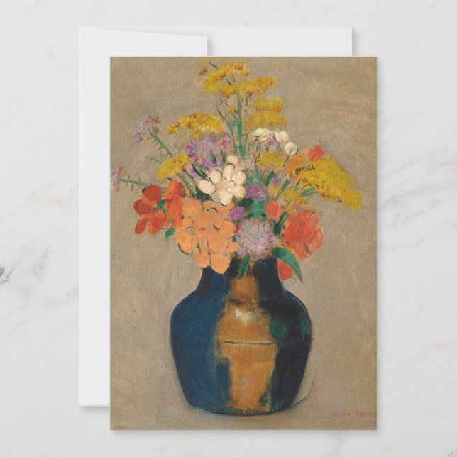 Carte Bouquet de Fleurs | Odilon Redon (Devant)
