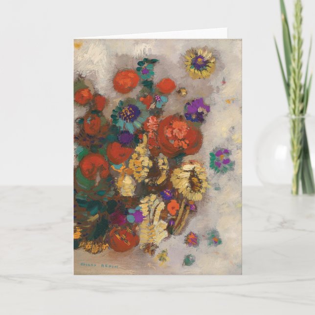 Carte Bouquet de Fleurs | Odilon Redon (Devant)