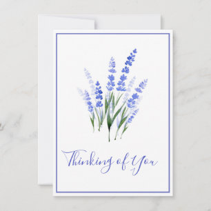 Carte Bouquet de lavande aquarelle