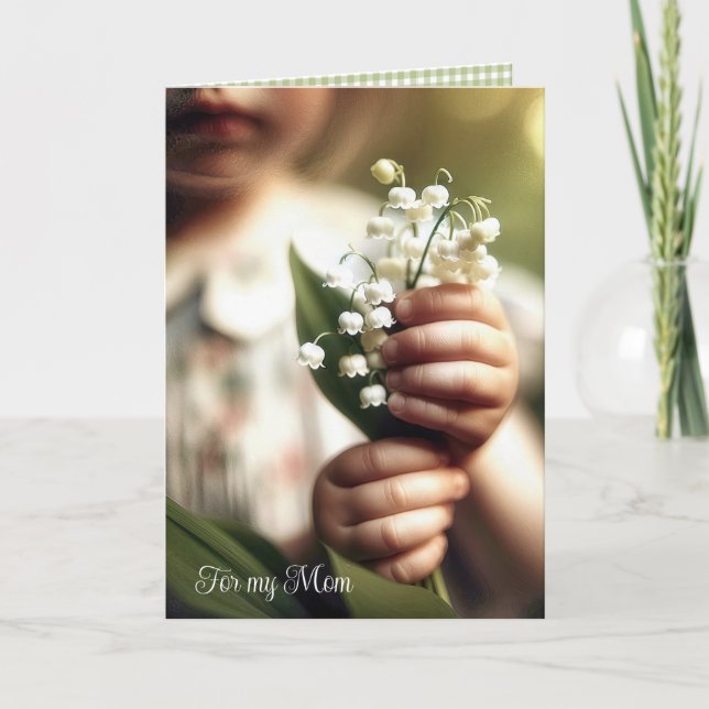 Carte Bouquet de muguet pour la fête des mères (Devant)