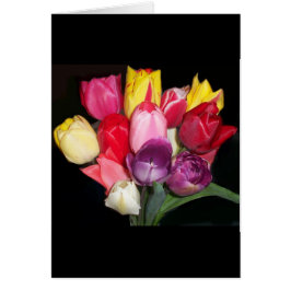 Carte Bouquet de tulipes