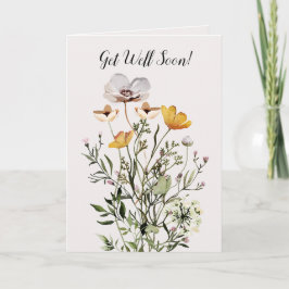Carte Bouquet Fleur sauvage séché Personnalisé Se Bien
