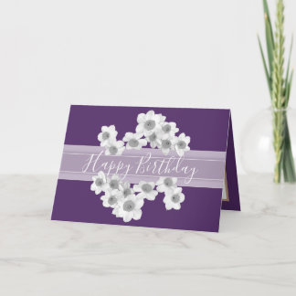 Carte Bouquet floral Daffodil Fleurs Chic Girl Anniversa
