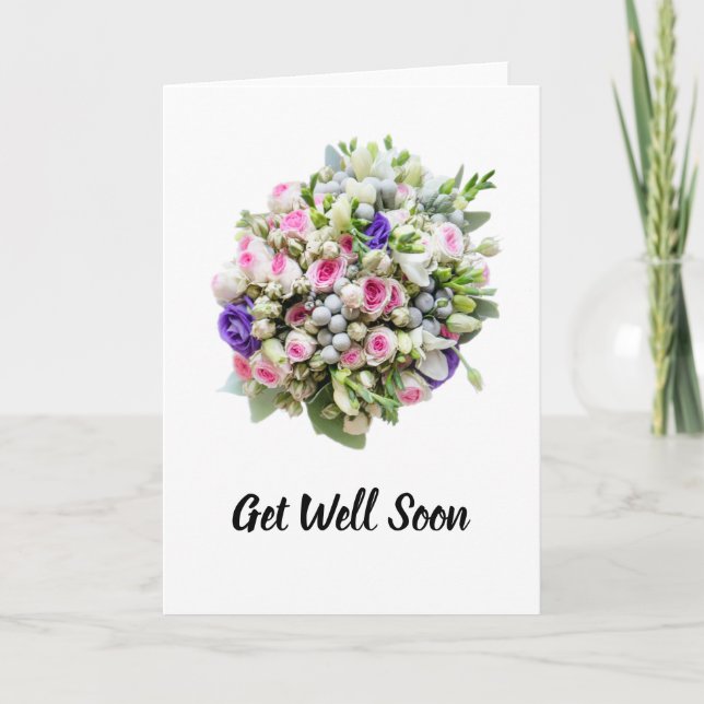 Carte Bouquet Get Well (Devant)