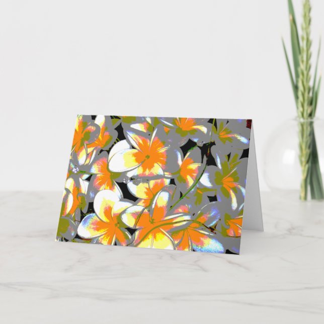 Carte bouquet vif (Devant)