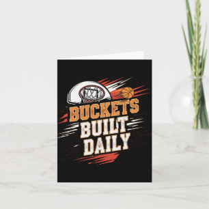 Carte Bouquets construits quotidiennement Basketball Mot