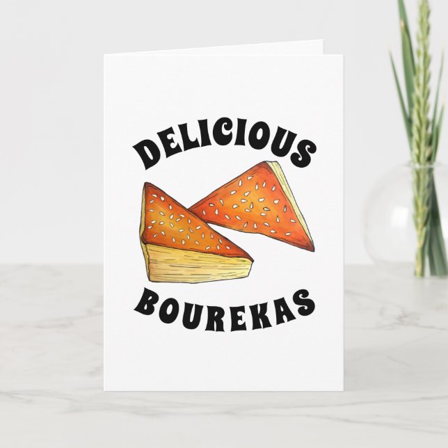 Carte Bourekas Savoureux Pâtisserie Israélienne Nourritu (Devant)