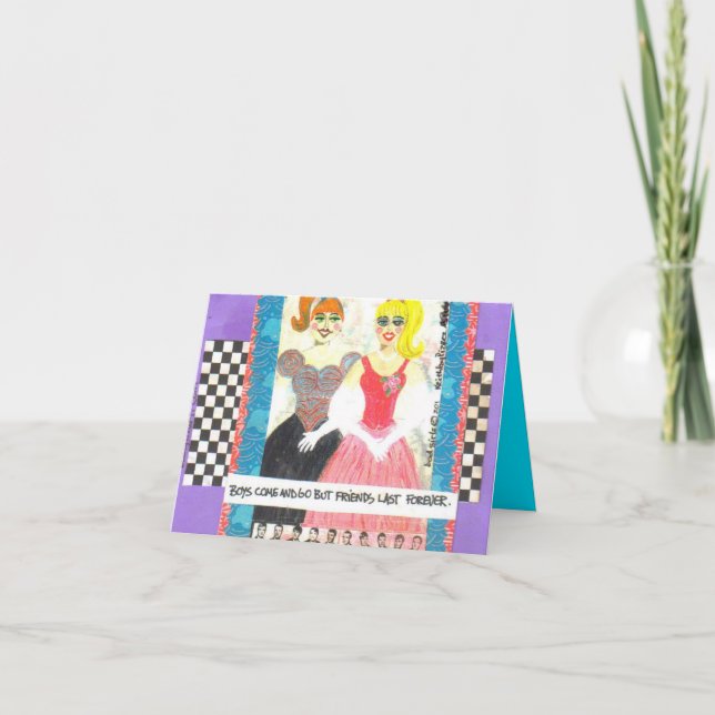 CARTE BOUT DE NOTECARD-FRIENDS POUR TOUJOURS (Devant)