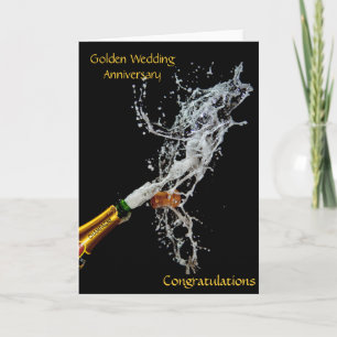 Carte Bouteille de Champagne	 Anniversaire de mariage d'