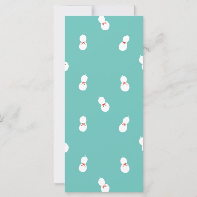 Carte Bouteille Gourd avec Motif de ruban (Devant)