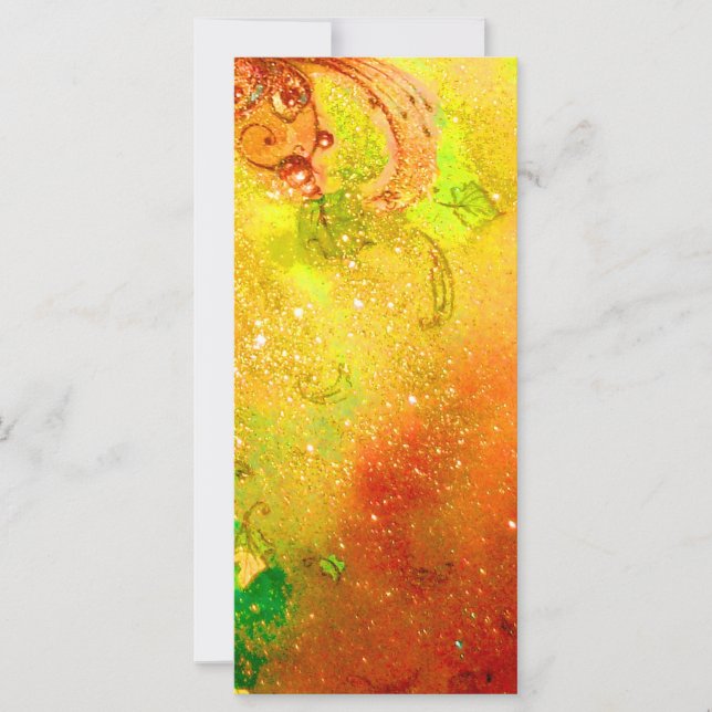 CARTE BOUTEILLE MAGIQUE EN ÉCLAIRAGE D'OR (Devant)