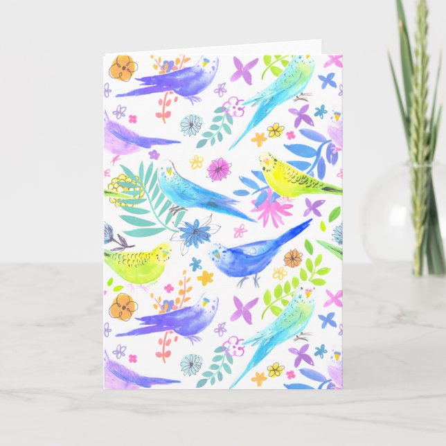 Carte Bouteilles en Aquarelle Whimsical (Devant)