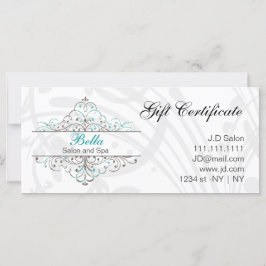 Carte Boutique de papeterie personnalisée Aqua Floury