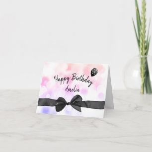Carte Bow Anniversaire Sur Rainbow Bokeh