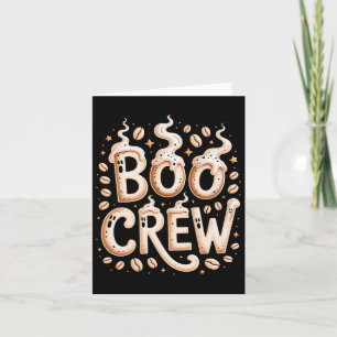 Carte Bow Crew Halloween Café Cappuccino Espresso Rist