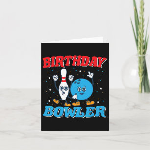 Carte Bowler d'anniversaire - Garçons Anniversaire Funny