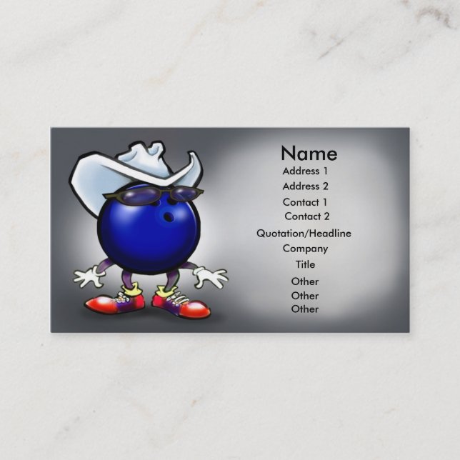 Carte Bowling (Devant)