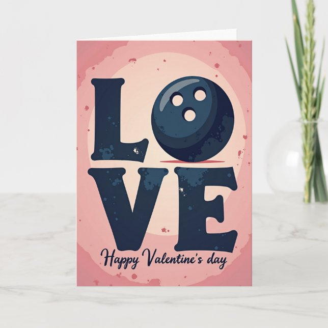 Carte Bowling Ball Love Card (Devant)