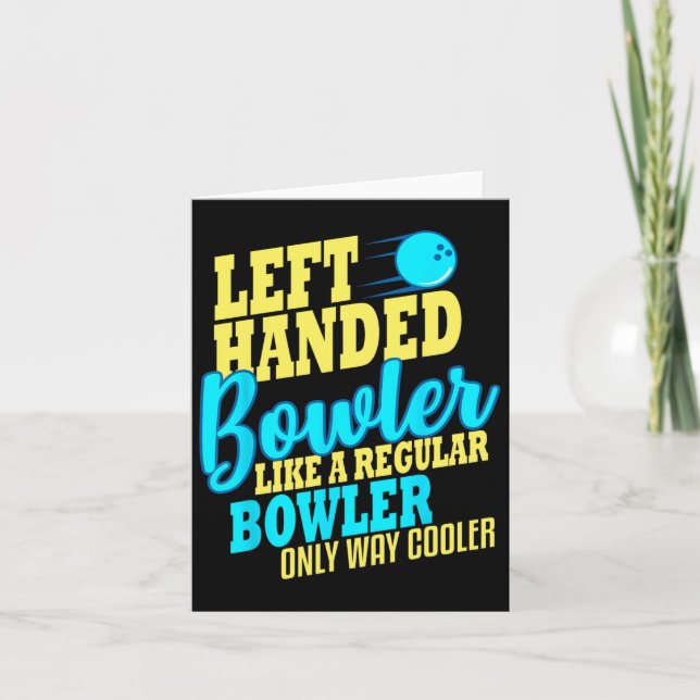 Carte Bowling Gauche Handler Funny Team Bowler (Devant)
