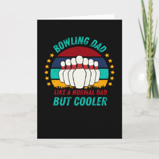 Carte Bowling Papa  - Cadeau de Fête des Pères Cool