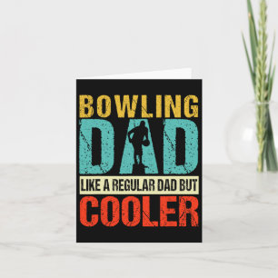 Carte Bowling Papa Funny Bowlers Spare Bowling Pin Grève