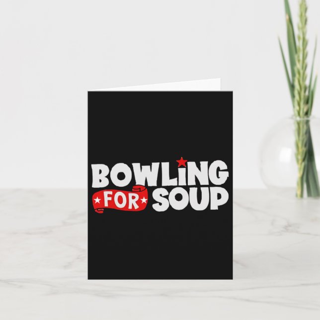 Carte Bowling pour soupe drôle (Devant)
