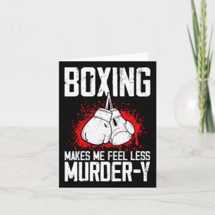 Carte Boxe amusante Kickboxer Savate Mixed martial art M
