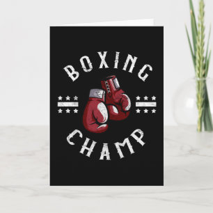 Carte Boxe Champ Box Sports Martial Arts Fighter