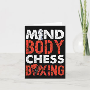Carte Boxe d'échecs du corps mental Pionate Spirit