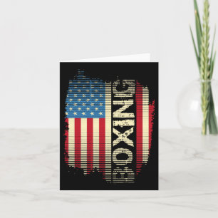 Carte Boxe Drapeau Patriotique Usa Kickboxer Kickboxer G