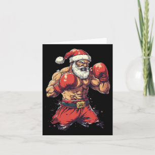 Carte Boxe Du Père Noël Et Muay Thai
