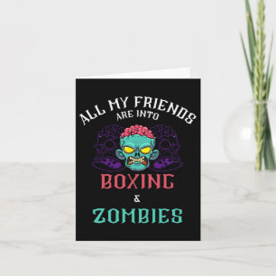 Carte Boxe Zombie Friends Fight Club Undead Punching