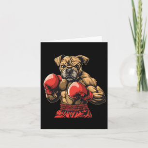 Carte Boxer Chien Gants De Boxe Graphique Pour Hommes Fe