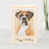 Boxer Dog Peinture Non Décroché Art animal origina
