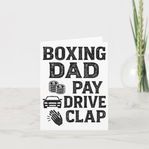 Carte Boxer Papa Payer Clap de lecteur Drôle Papa Foncti