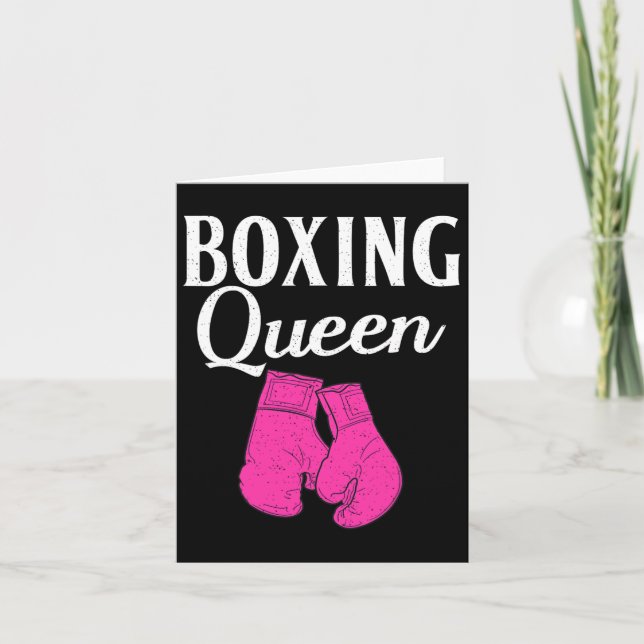 Carte Boxer sport Queen Boxer (Devant)