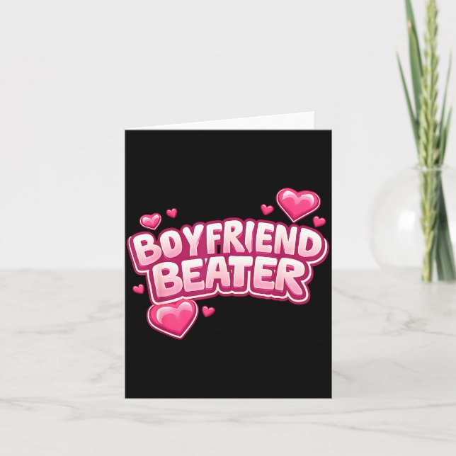Carte Boyfriend Beater Funny Tee  (Devant)