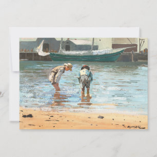 Carte Boys Wading Winslow Homer