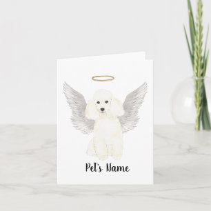 Carte Bracelet en Sympathie Poodle Blanc