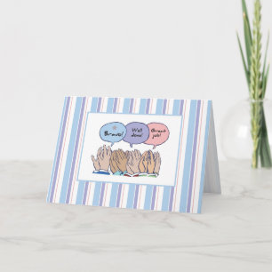 Carte Bracelet Les Mains, Travail Bien Fait