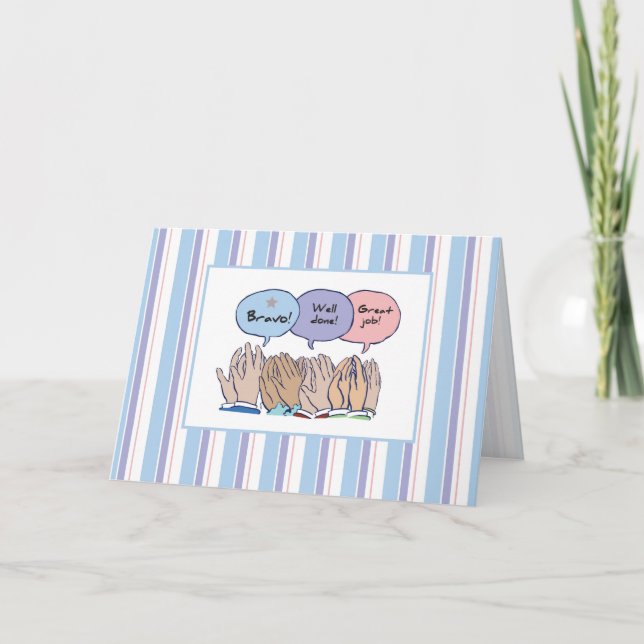 Carte Bracelet Les Mains, Travail Bien Fait (Devant)