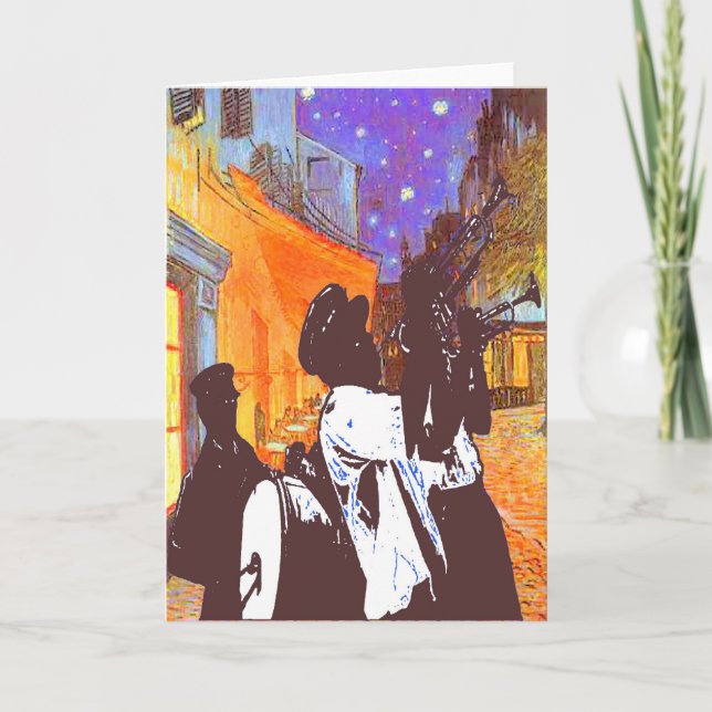 Carte Brass Band, Night Cafe (Devant)